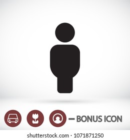 Vector icon man 10 EPS