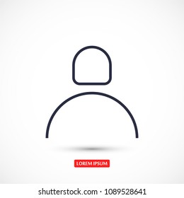 Vector icon man 10 EPS