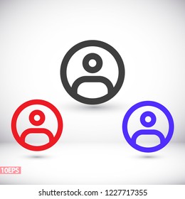 Vector icon man 10 EPS