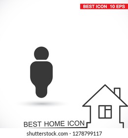 Vector icon man 10 EPS