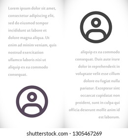 Vector icon man 10 EPS