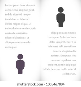 Vector icon man 10 EPS