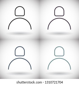 Vector icon man 10 EPS