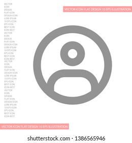 Vector icon man 10 EPS . Lorem Ipsum Illustration design
