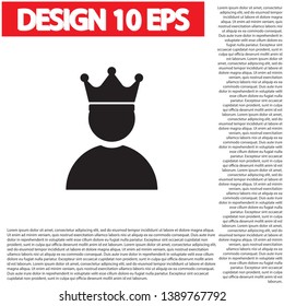 Vector icon man 10 EPS . Lorem Ipsum Illustration design