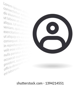Vector icon man 10 EPS . Lorem Ipsum Illustration design