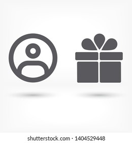 Vector icon man 10 EPS . Lorem Ipsum Illustration design