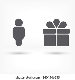 Vector icon man 10 EPS . Lorem Ipsum Illustration design