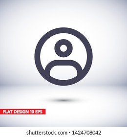 Vector icon man 10 EPS . Lorem Ipsum Illustration design