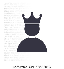 Vector icon man 10 EPS . Lorem Ipsum Illustration design