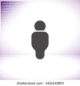 Vector icon man 10 EPS . Lorem Ipsum Illustration design