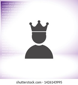 Vector icon man 10 EPS . Lorem Ipsum Illustration design