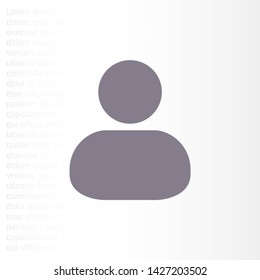 Vector icon man 10 EPS . Lorem Ipsum Illustration design