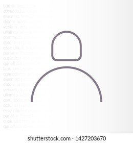 Vector icon man 10 EPS . Lorem Ipsum Illustration design