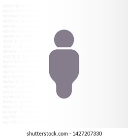 Vector icon man 10 EPS . Lorem Ipsum Illustration design