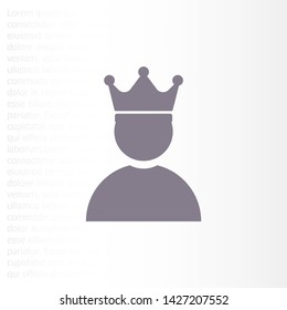 Vector icon man 10 EPS . Lorem Ipsum Illustration design