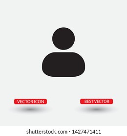 Vector icon man 10 EPS . Lorem Ipsum Illustration design