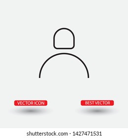 Vector icon man 10 EPS . Lorem Ipsum Illustration design