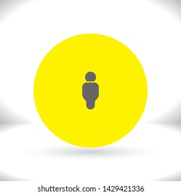 Vector icon man 10 EPS . Lorem Ipsum Illustration design