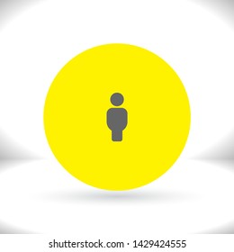 Vector icon man 10 EPS . Lorem Ipsum Illustration design