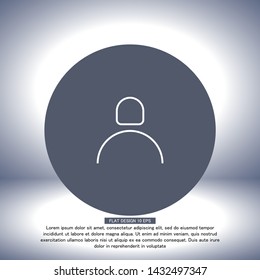 Vector icon man 10 EPS . Lorem Ipsum Illustration design