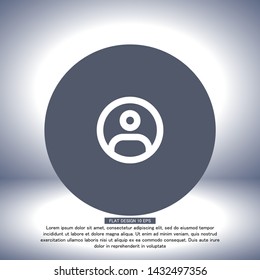 Vector icon man 10 EPS . Lorem Ipsum Illustration design