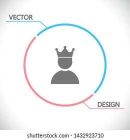 Vector icon man 10 EPS . Lorem Ipsum Illustration design