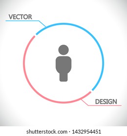 Vector icon man 10 EPS . Lorem Ipsum Illustration design
