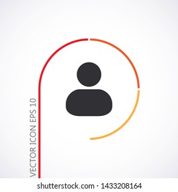 Vector icon man 10 EPS . Lorem Ipsum Illustration design