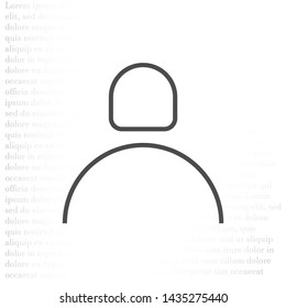 Vector icon man 10 EPS . Lorem Ipsum Illustration design