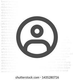 Vector icon man 10 EPS . Lorem Ipsum Illustration design