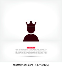 Vector icon man 10 EPS . Lorem Ipsum Illustration design