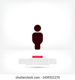 Vector icon man 10 EPS . Lorem Ipsum Illustration design