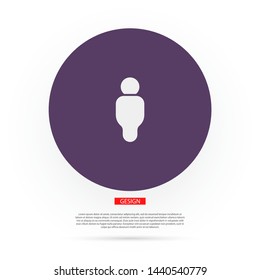 Vector icon man 10 EPS . Lorem Ipsum Illustration design