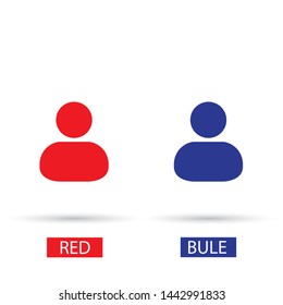 Vector icon man 10 EPS . Lorem Ipsum Illustration design