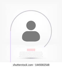 Vector icon man 10 EPS . Lorem Ipsum Illustration design