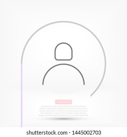 Vector icon man 10 EPS . Lorem Ipsum Illustration design