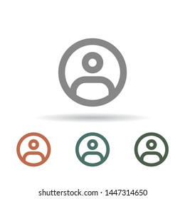 Vector icon man 10 EPS . Lorem Ipsum Illustration design
