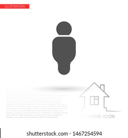 Vector icon man 10 EPS . Lorem Ipsum Illustration design