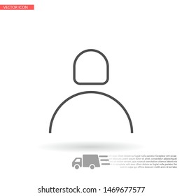 Vector icon man 10 EPS . Lorem Ipsum Illustration design