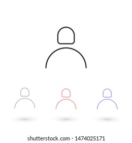Vector icon man 10 EPS . Illustration design