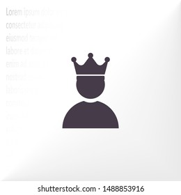 Vector icon man 10 EPS . Lorem Ipsum Illustration design