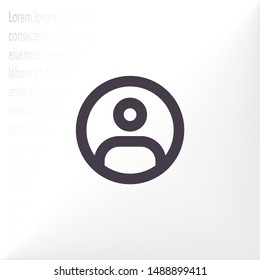Vector icon man 10 EPS . Lorem Ipsum Illustration design