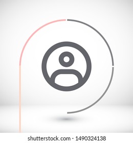 Vector icon man 10 EPS . Lorem Ipsum Illustration design