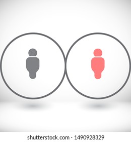 Vector icon man 10 EPS . Lorem Ipsum Illustration design
