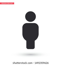 Vector icon man 10 EPS . Lorem Ipsum Illustration design