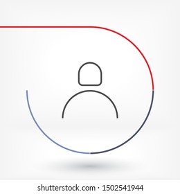 Vector icon man 10 EPS . Lorem Ipsum Illustration design
