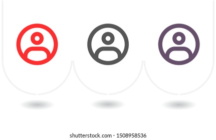 Vector icon man 10 EPS . Lorem Ipsum Illustration design