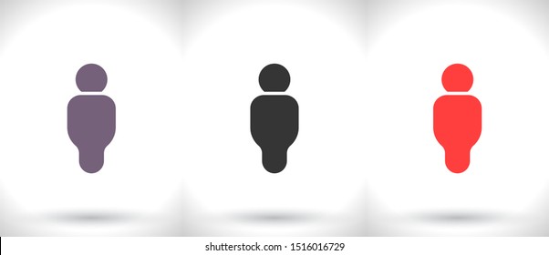 Vector icon man 10 EPS . Lorem Ipsum Illustration design