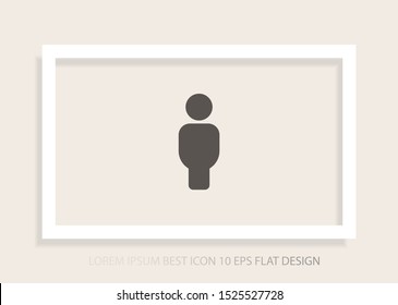 Vector icon man 10 EPS . Lorem Ipsum Illustration design